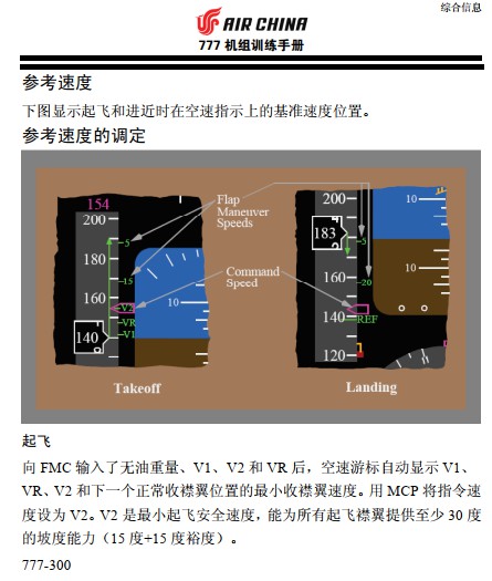 国航波音777 机组训练手册简体中文版