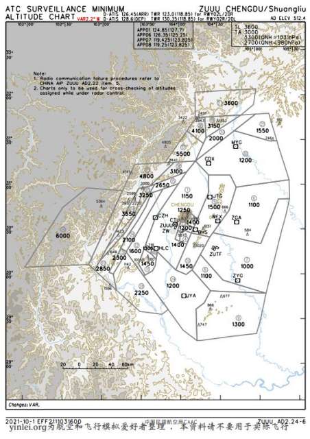 【中国机场航图】成都双流机场全套航图
