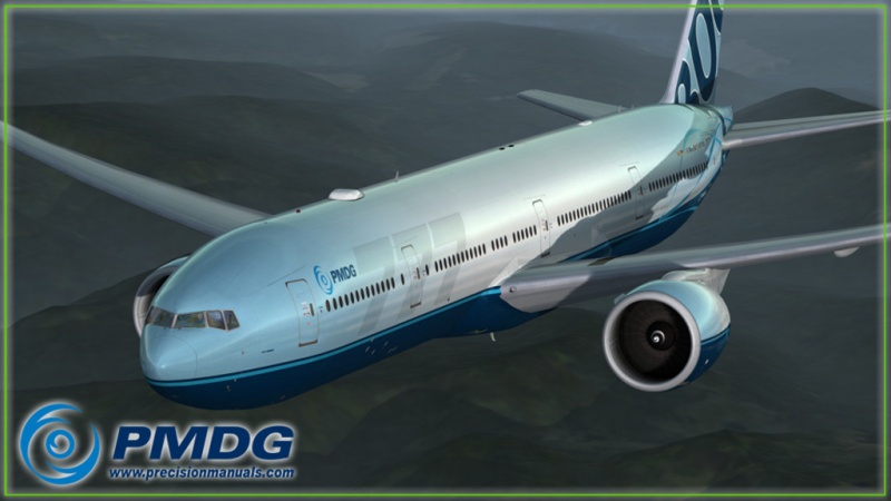 【P3DV4V5飞机插件】PMDG 波音777-200ER/300ER 插件机下载（网盘）